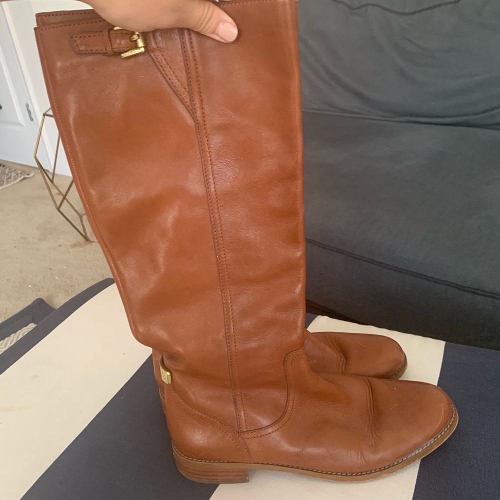 COACH saddle leather boots - Picture 6 of 7